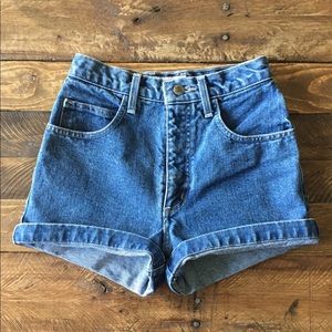 Vintage Guess high waisted jean shorts
